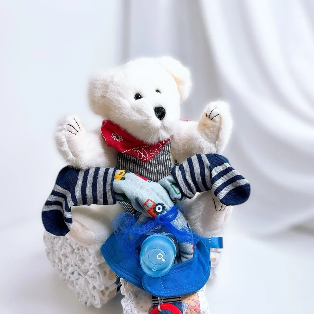 Motorcycle Diaper Cake, Baby Shower Gift